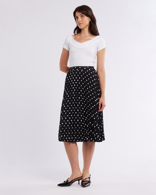 Review - Dalmatian Spot Skirt - Skirts (BLACK/IVORY) Dalmatian Spot Skirt