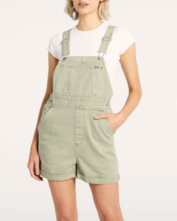 Riders by Lee - 90s Dungaree Short - Jumpsuits & Playsuits (GREEN) 90s Dungaree Short