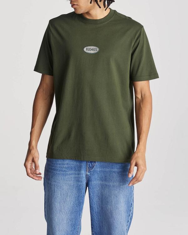 Riders by Lee - Riders Oval Tee - Tops (GREEN) Riders Oval Tee