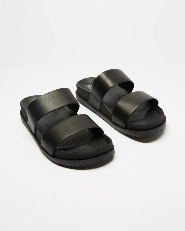 ROC Boots Australia - Tarot - Sandals (Black Leather) Tarot