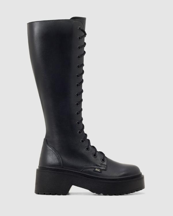 ROC Boots Australia - Tulsa - Knee-High Boots (Black) Tulsa