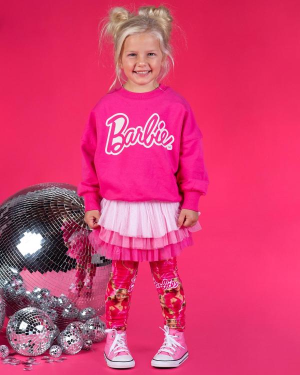 Rock Your Kid - Barbie Icon Sweatshirt   ICONIC EXCLUSIVE   Babies Kids - Sweats (Hot Pink) Barbie Icon Sweatshirt - ICONIC EXCLUSIVE - Babies-Kids