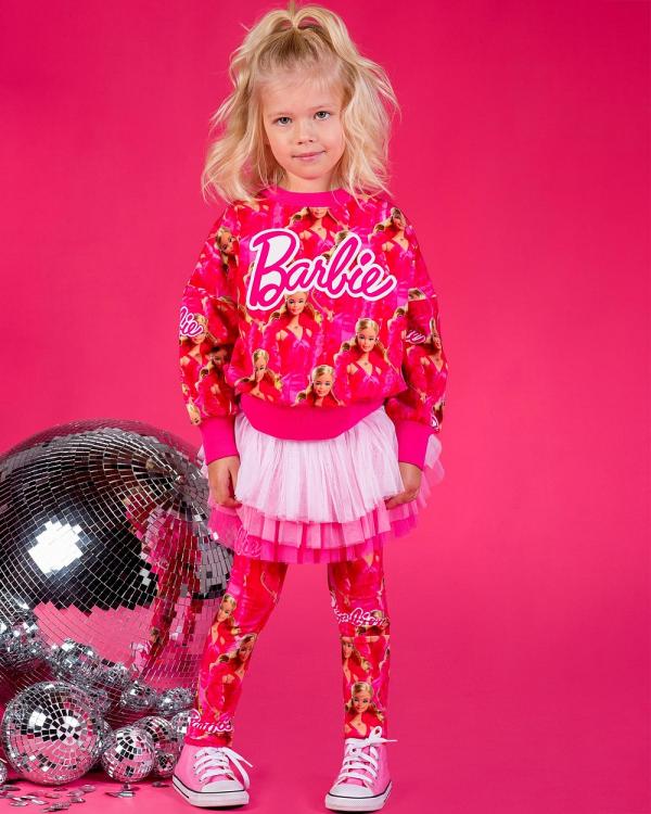Rock Your Kid - Barbie Sweatshirt   ICONIC EXCLUSIVE   Kids - Jumpers & Cardigans (Hot Pink) Barbie Sweatshirt - ICONIC EXCLUSIVE - Kids