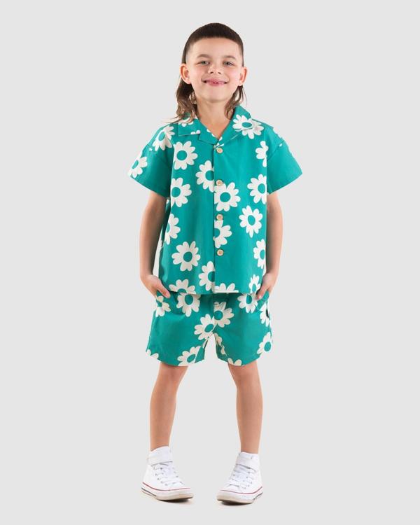 Rock Your Kid - Cabana Shirt   Kids - Shirts & Polos (Green) Cabana Shirt - Kids