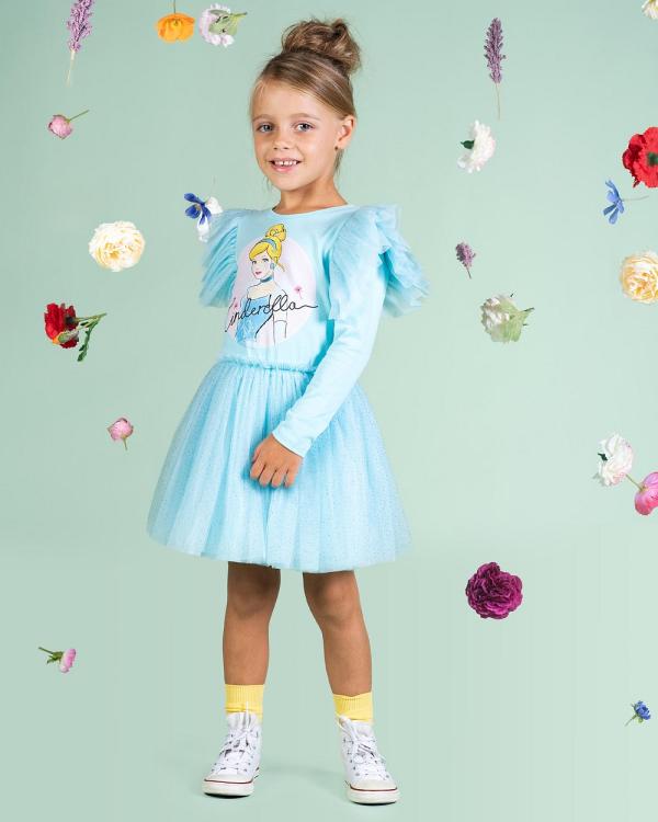 Rock Your Kid - Disney Cinderella Circus Dress   ICONIC EXCLUSIVE   Kids - Printed Dresses (Blue) Disney Cinderella Circus Dress - ICONIC EXCLUSIVE - Kids