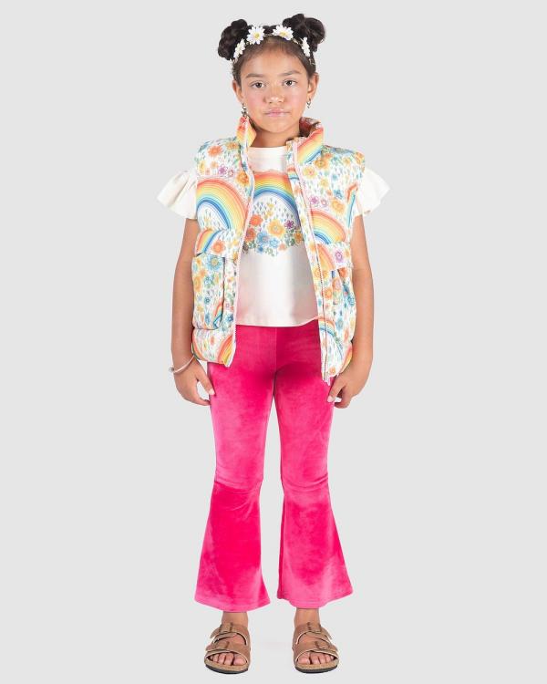 Rock Your Kid - Floral Padded Vest   Babies Teens - Coats & Jackets (Cream) Floral Padded Vest - Babies-Teens