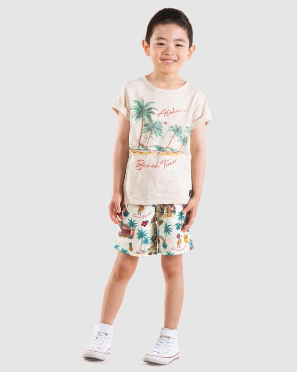 Rock Your Kid - Island Hopping Boardshorts   Kids - Swimwear (Multi) Island Hopping Boardshorts - Kids