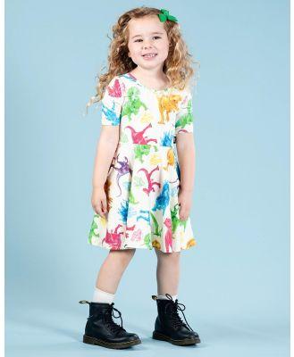 Rock Your Kid - Jurassic Assortment Mabel Waisted Dress   ICONIC EXCLUSIVE   Kids Teens - Printed Dresses (Multi) Jurassic Assortment Mabel Waisted Dress - ICONIC EXCLUSIVE - Kids-Teens
