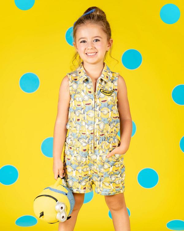 Rock Your Kid - Minions Kitsch Romper   THE ICONIC EXCLUSIVE   Kids - Sleeveless (Multi) Minions Kitsch Romper - THE ICONIC EXCLUSIVE - Kids