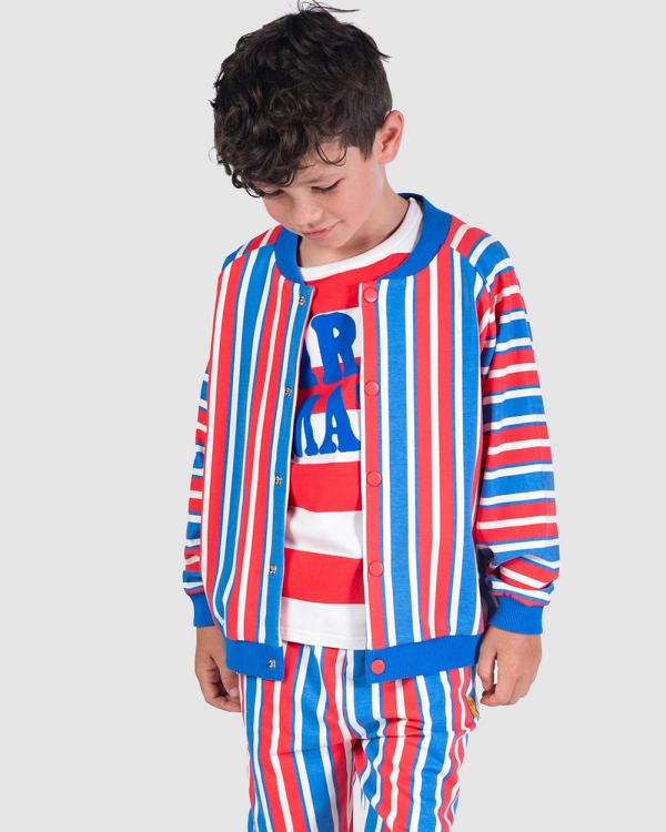 Rock Your Kid - Nautical Stripe Cardigan   Kids - Jumpers & Cardigans (Red & Blue Stripe) Nautical Stripe Cardigan - Kids