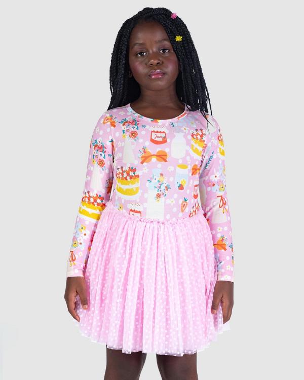 Rock Your Kid - Party Time Pink Circus Dress   Kids - Printed Dresses (Pink) Party Time Pink Circus Dress - Kids