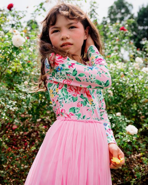 Rock Your Kid - Pink Garden Circus Dress   Kids - Dresses (Pink Floral) Pink Garden Circus Dress - Kids