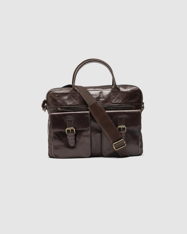 Rodd & Gunn - Picton Briefcase - Bags (Chocolate) Picton Briefcase