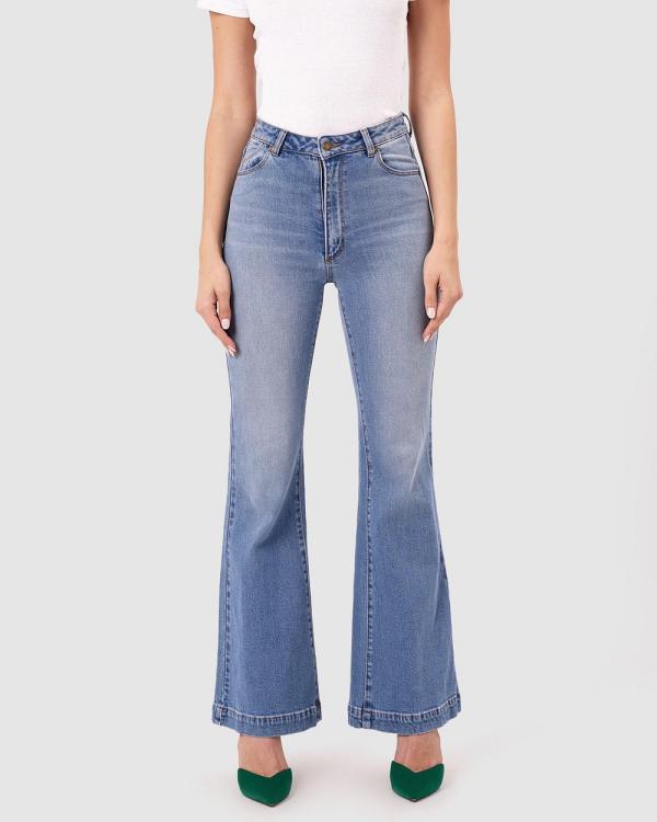 Rolla's - Eastcoast Flare Kate Jeans - Flares (Mid Vintage Blue) Eastcoast Flare Kate Jeans