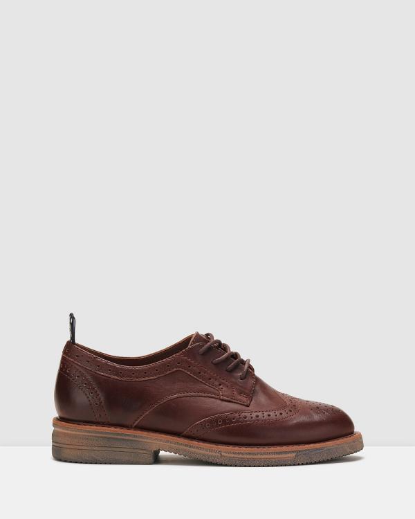 Rollie - Brogue Rise Shoe - Dress Shoes (Brown) Brogue Rise Shoe