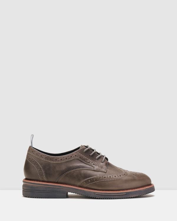 Rollie - Brogue Rise Shoe - Dress Shoes (Grey) Brogue Rise Shoe