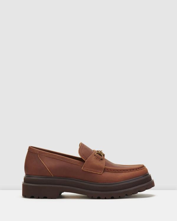 Rollie - Loafer Step Shoe - Dress Shoes (Brown) Loafer Step Shoe