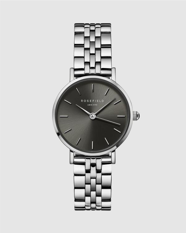 Rosefield - The Small Edit   Silver Tone With Black Dial - Watches (Silver Tone) The Small Edit - Silver Tone With Black Dial