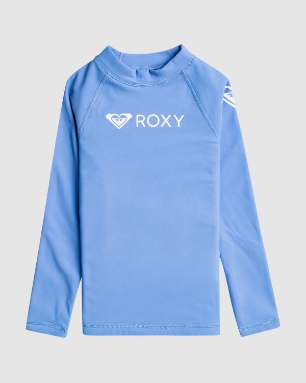 Roxy - Girls 2 7 Roxy Heater Long Sleeve Upf 50 Surf T Shirt - Swimwear (ULTRA MARINE) Girls 2 7 Roxy Heater Long Sleeve Upf 50 Surf T Shirt