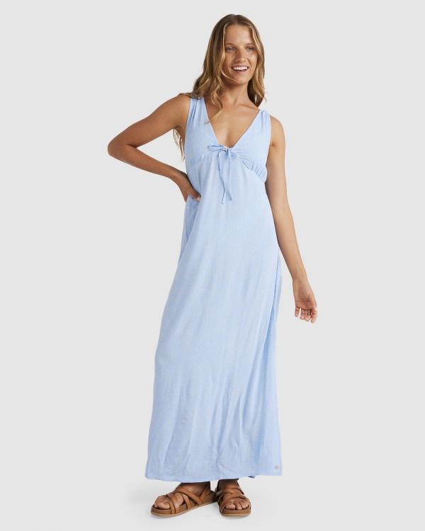 Roxy - Pearl Moonlight   Midi Slip Dress For Women - Dresses (BEL AIR BLUE CONFETTI DREAMS) Pearl Moonlight   Midi Slip Dress For Women