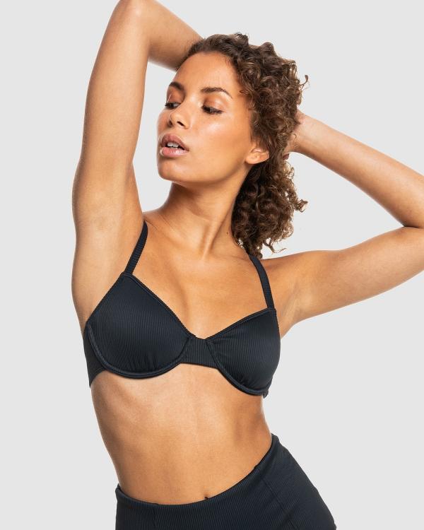 Roxy - Womens Roxy Love The Muse Bikini Top - Bikini Tops (ANTHRACITE) Womens Roxy Love The Muse Bikini Top