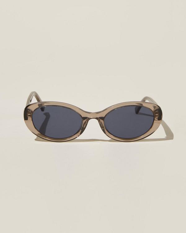 Rubi - Carter Oval Sunglasses - Sunglasses (Black) Carter Oval Sunglasses