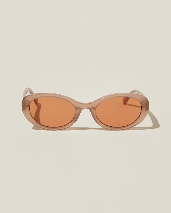 Rubi - Carter Oval Sunglasses - Sunglasses (Chestnut) Carter Oval Sunglasses