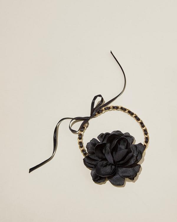 Rubi - Choker Necklace Black - Jewellery (BLACK) Choker Necklace Black