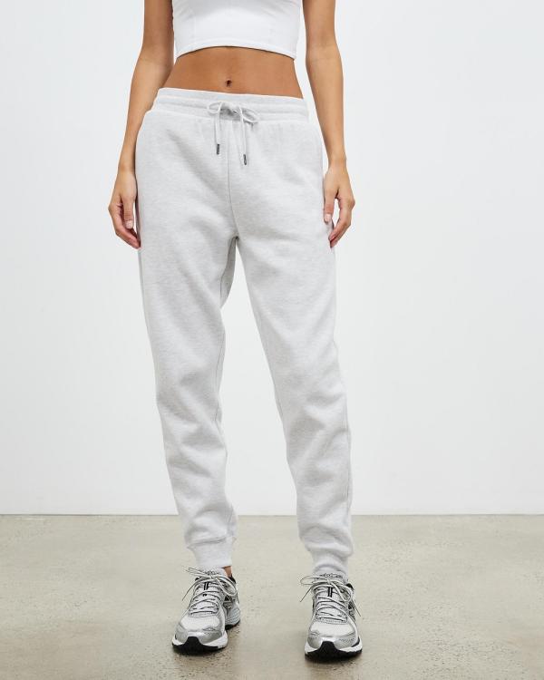 Running Bare - Ab Waisted Team Track Pants - Track Pants (Snow Marle) Ab Waisted Team Track Pants