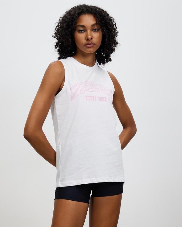 Running Bare - Totem Muscle Tank - Muscle Tops (White) Totem Muscle Tank