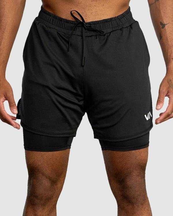 RVCA - Sport Vent 16   Training Shorts For Men - Shorts (BLACK) Sport Vent 16   Training Shorts For Men