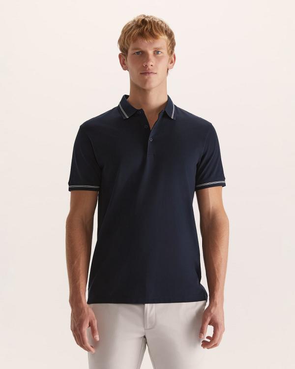 SABA - Andy Tipped Polo - Shirts & Polos (navy) Andy Tipped Polo