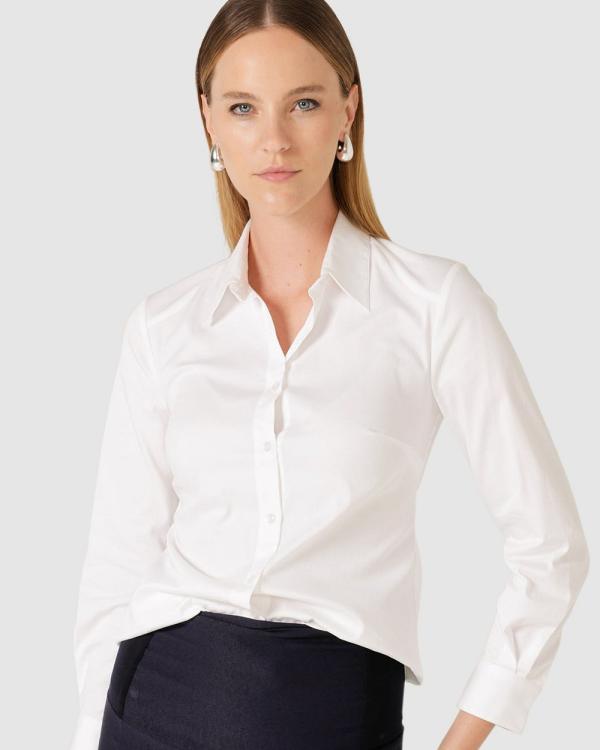 SACHA DRAKE - Classic White Shirt - Tops (White) Classic White Shirt