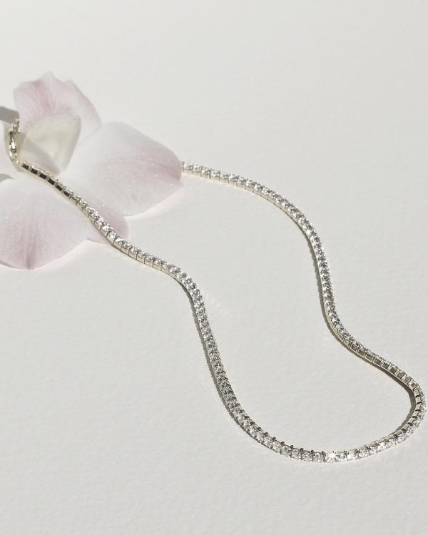 SAINT VALENTINE - Aspen Tennis Necklace   Silver - Jewellery (Silver) Aspen Tennis Necklace - Silver