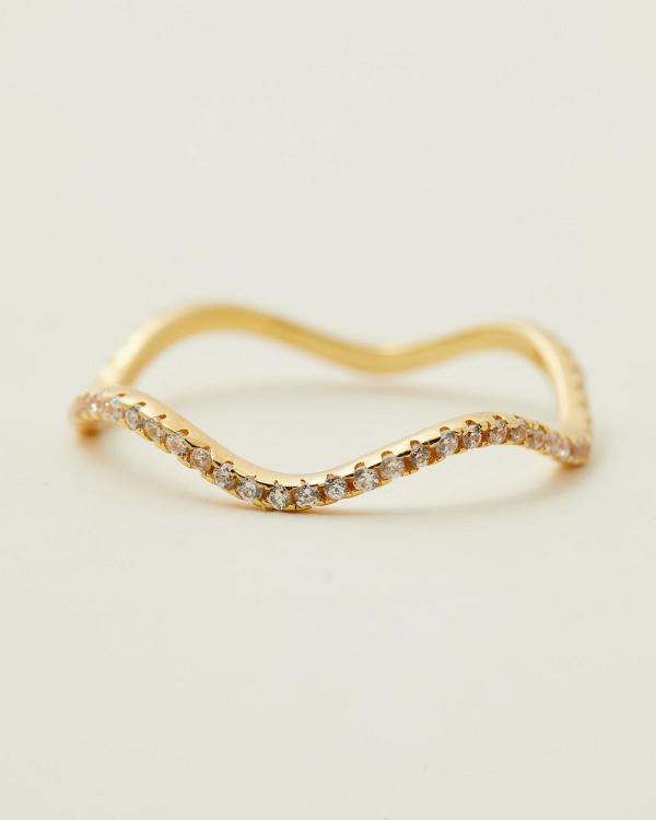 SAINT VALENTINE - Luna Wave Ring   Gold - Jewellery (Gold) Luna Wave Ring - Gold
