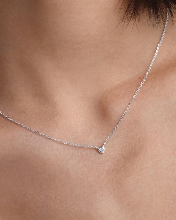 SAINT VALENTINE - Mini Heart Necklace   Silver - Jewellery (Silver) Mini Heart Necklace - Silver