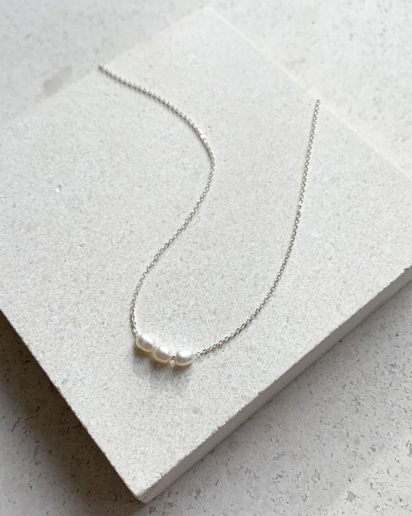 SAINT VALENTINE - Mini Pearl Necklace   Silver - Jewellery (Silver) Mini Pearl Necklace - Silver