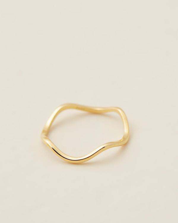 SAINT VALENTINE - Vera Wave Ring   Gold - Jewellery (Gold) Vera Wave Ring - Gold
