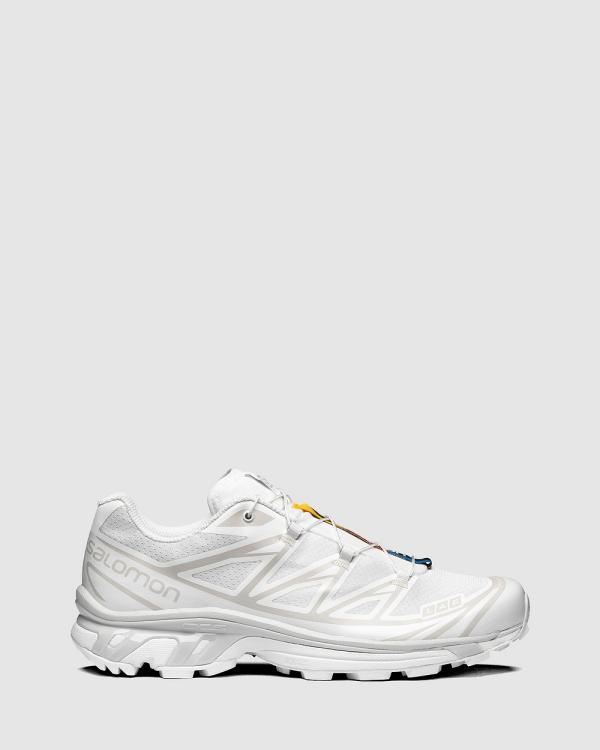 Salomon - XT 6   Unisex - Lifestyle Sneakers (White / White / Lunar Rock) XT-6 - Unisex