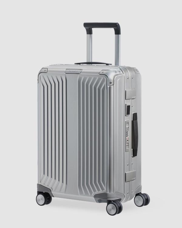 Samsonite - Lite Box ALU 55cm Spinner Suitcase - Travel and Luggage (Aluminium) Lite-Box ALU 55cm Spinner Suitcase