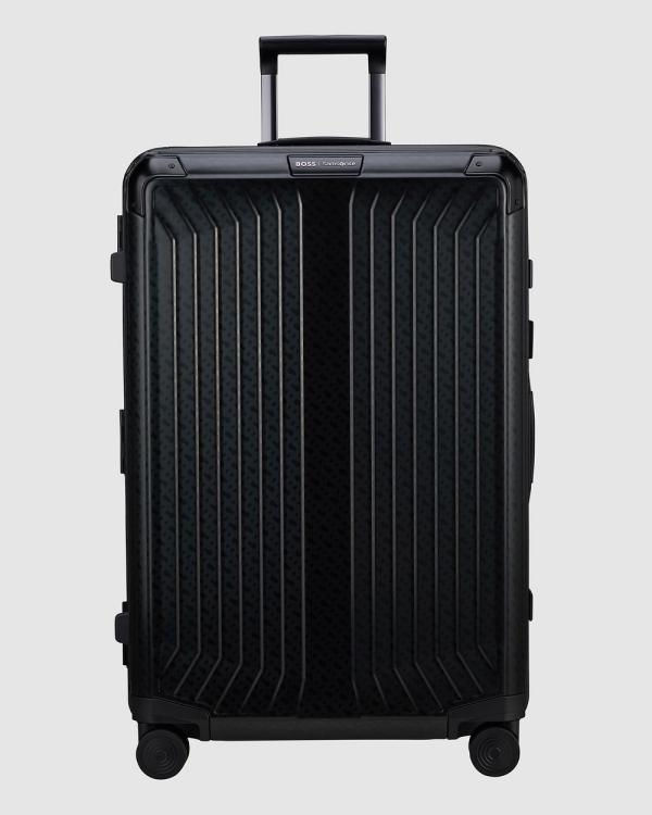 Samsonite - Lite Box ALU   Boss Spinner 76 cm - Travel and Luggage (Black) Lite-Box ALU - Boss Spinner 76 cm