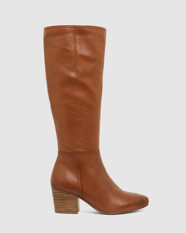 Sandler - Drake - Knee-High Boots (MID BROWN) Drake