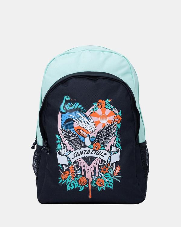 Santa Cruz - Asp Floral Paradise Backpack   Teens - Backpacks (Mist) Asp Floral Paradise Backpack - Teens