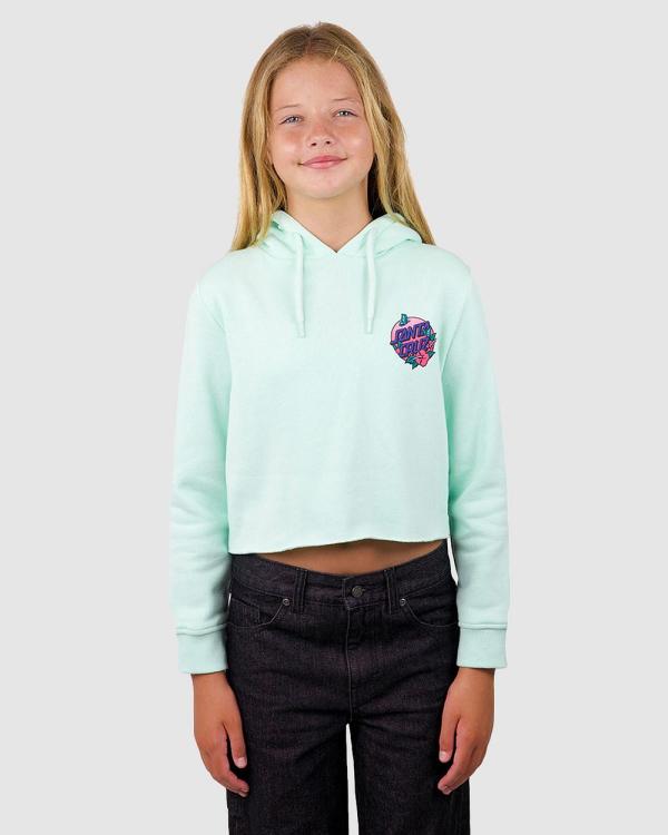 Santa Cruz - Asp Floral Paradise Chest Hoodie   Teens - Hoodies (Mist) Asp Floral Paradise Chest Hoodie - Teens