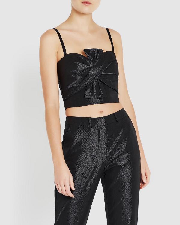 Sass & Bide - Cosmic Day Bustier - Cropped tops (Black) Cosmic Day Bustier