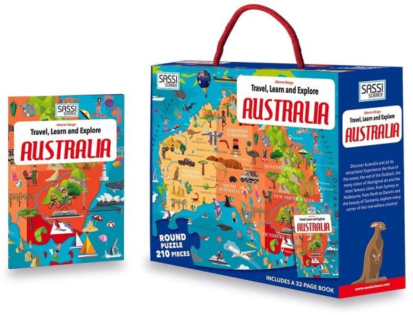 Sassi - Travel Learn Explore Australia Puzzle - Games & Puzzles (Multi) Travel Learn Explore Australia Puzzle