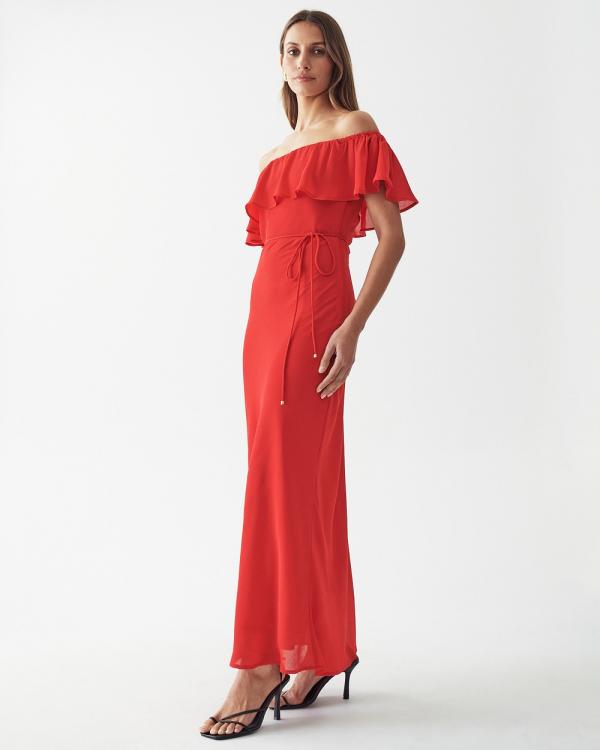 Savel - Coral Dress - Dresses (Red) Coral Dress