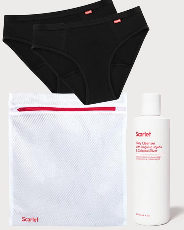 Scarlet - Scarlet Period Underwear Starter Kit - Wellness (Black) Scarlet Period Underwear Starter Kit