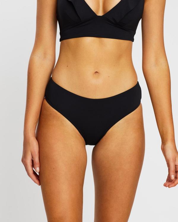 Sea Level Australia - Mid Bikini Pants - Bikini Bottoms (Black) Mid Bikini Pants