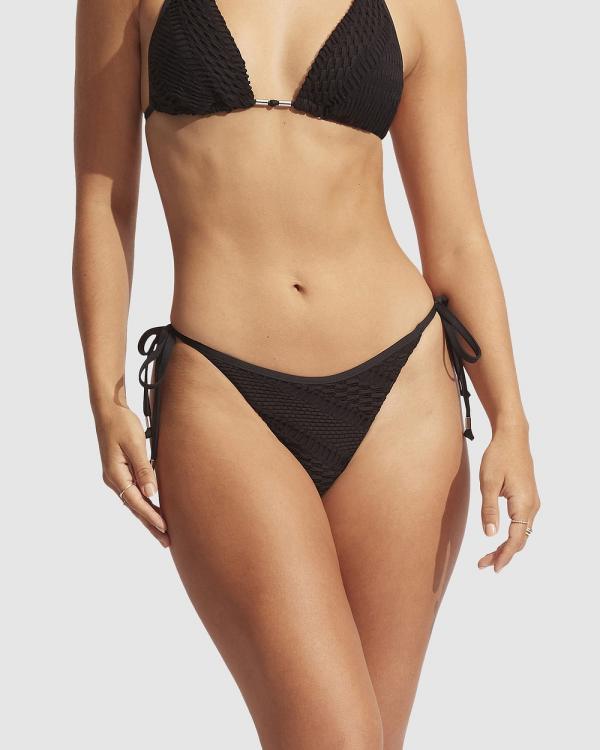 Seafolly - Marrakesh Tie Side Rio Pant - Bikini Set (Black) Marrakesh Tie Side Rio Pant